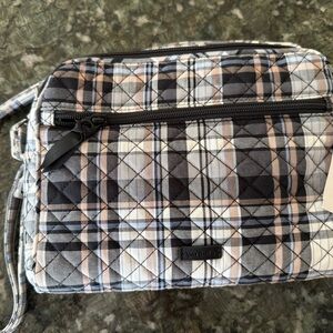 Vera Bradley Black and White Plaid Shoulder Bag